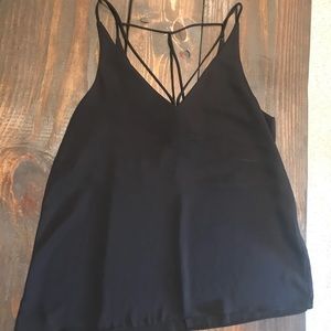 Strappy Black tank top